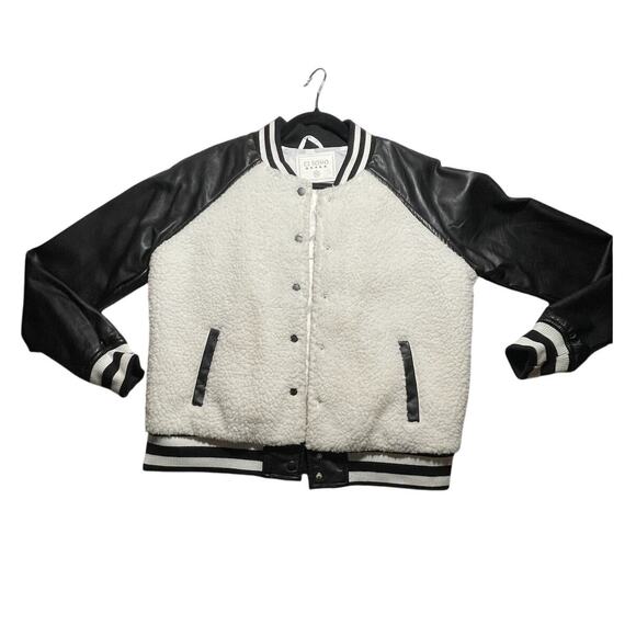 Ci Sono Juniors Jacket - Sz XL - Faux Sherpa & Faux Leather Academia - EUC - Picture 2 of 11